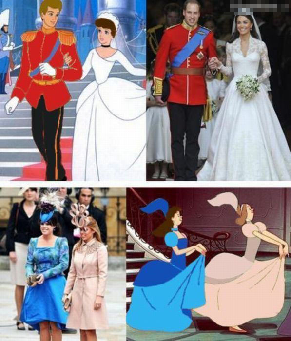 王子与公主的各个版本人物gif搞笑图片