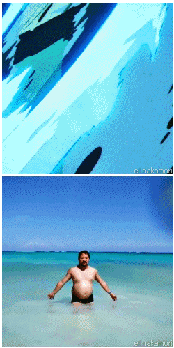 那丰满的肚子，我看的也是醉啊人物gif搞笑图片