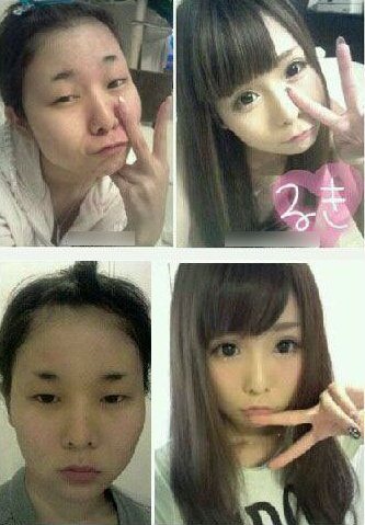 这是化妆还是画皮啊人物gif搞笑图片