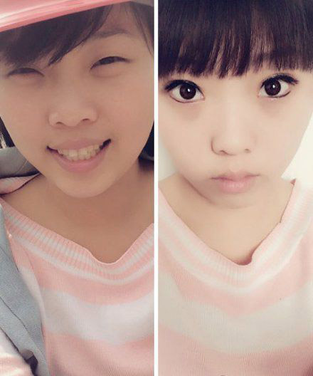 突然感觉眼妆可以拯救全世界了人物gif搞笑图片