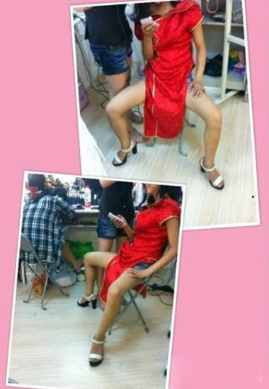 妹子把旗袍穿出了另一种味道人物gif搞笑图片