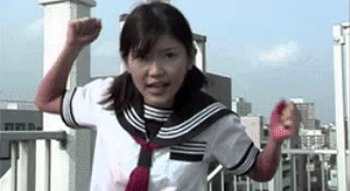 我滴妈呀！好犀利的机关枪社会gif搞笑图片