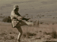 绣花拳，一巴掌解决社会gif搞笑图片