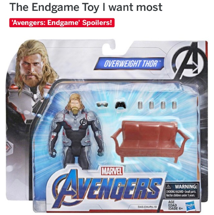 复仇者联盟4雷神周边人偶图社会gif搞笑图片