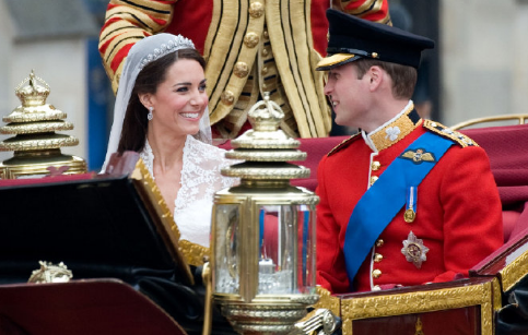 威廉王子和凯特王妃婚礼图社会gif搞笑图片