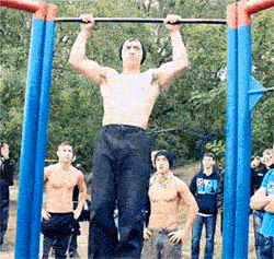 好厉害的肌肉力量体育gif搞笑图片