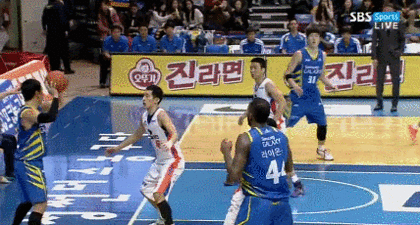 当看到球员传球给自己，教练一脸的生无可恋体育gif搞笑图片