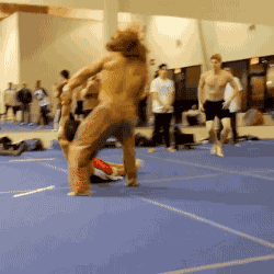 歪果仁会玩体育gif搞笑图片