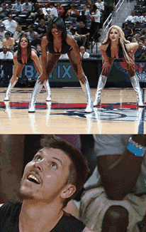 哥们，是舔口水么体育gif搞笑图片