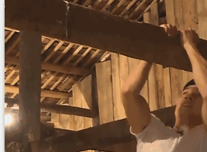 连房梁都不放过…体育gif搞笑图片