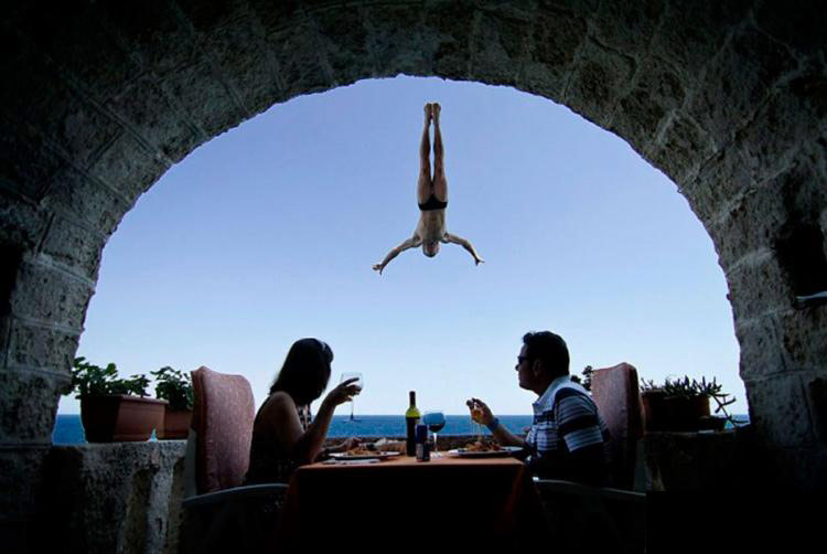 跳水体育gif搞笑图片