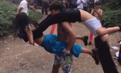 人肉游乐场，撩妹就是这么简单体育gif搞笑图片