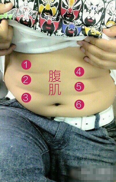 喝酒喝出了6块腹肌体育gif搞笑图片