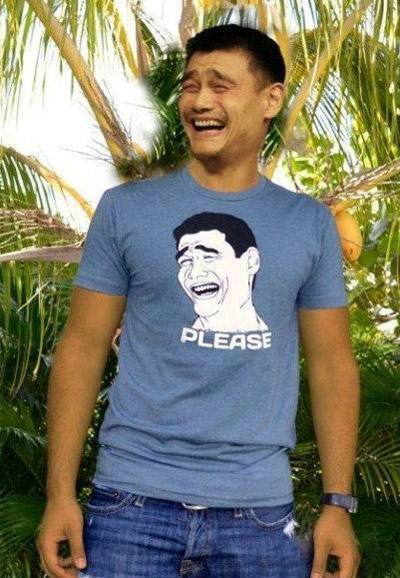 姚明的搞笑T恤体育gif搞笑图片