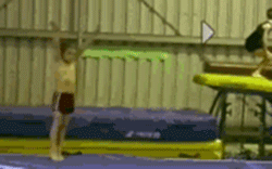 哪个老师训练出如此绝技？体育gif搞笑图片