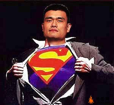 NBA球星超人装体育gif搞笑图片