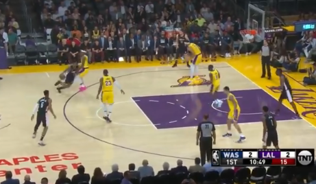 湖人主场发威以124-106击败了奇才体育gif搞笑图片