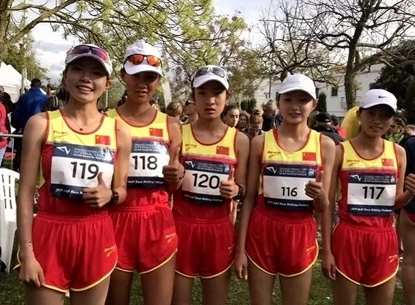 陕西运动员夺国际田联竞走挑战赛一金一银体育gif搞笑图片