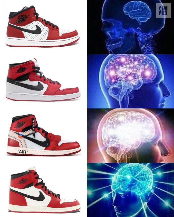 一个球鞋的思考对比图片体育gif搞笑图片