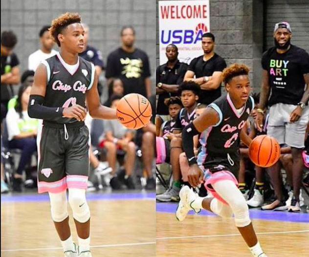 詹皇儿子引全美名校哄抢图体育gif搞笑图片