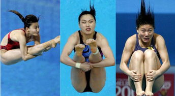 运动会上各国运动员跳水姿势体育gif搞笑图片