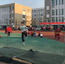 纵深一跃，直接就飞过来了体育gif搞笑图片