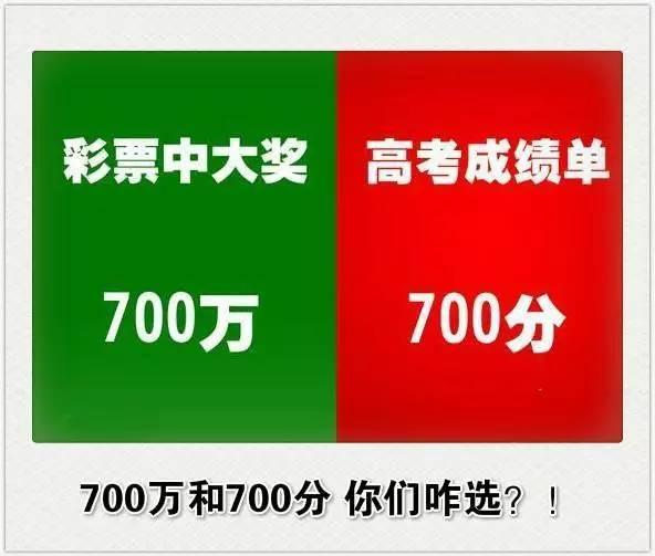 700万和700分，你们咋选？综合gif搞笑图片