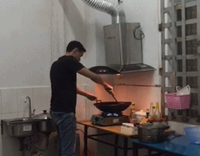 吸油烟机成精啦综合gif搞笑图片