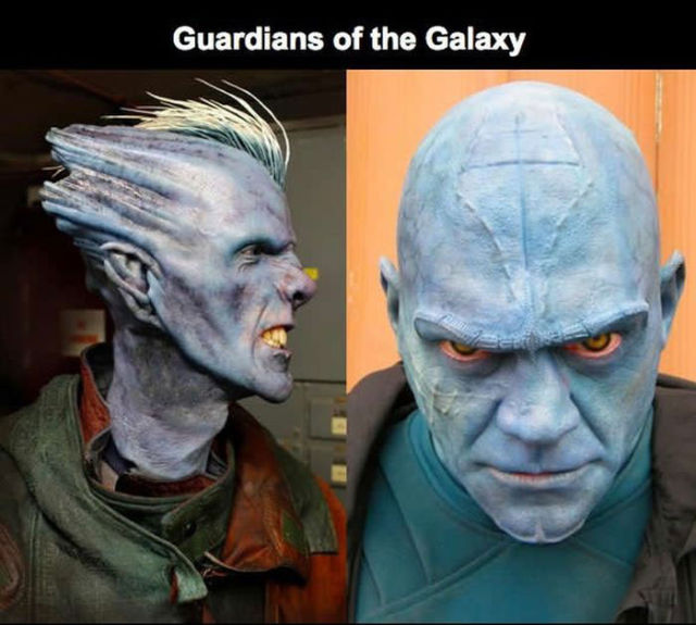 电影花絮！看看屏幕上的人物是如何来的综合gif搞笑图片