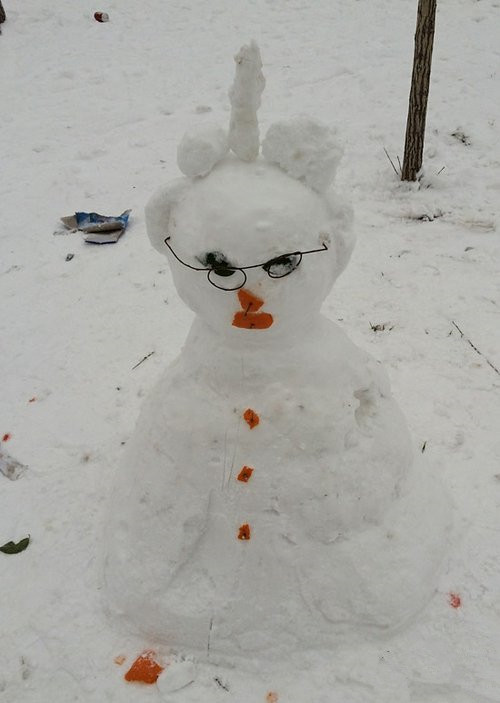 雪人老师，你好！你的橘子皮掉了综合gif搞笑图片