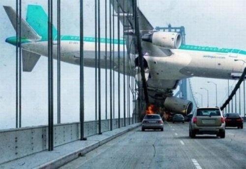 喂，我被飞机撞了综合gif搞笑图片