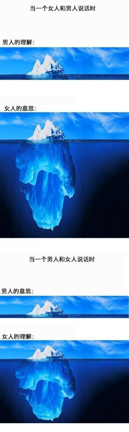 女人和男人说话时，各自的意思，各自的理解综合gif搞笑图片