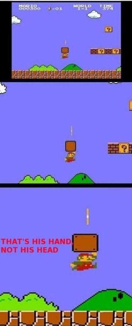 原来马里奥一直用的是手综合gif搞笑图片