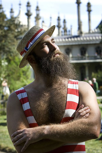 2012英国布莱顿世界胡须锦标赛综合gif搞笑图片