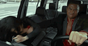 司机：我最讨厌别人在我面前摆一字马综合gif搞笑图片