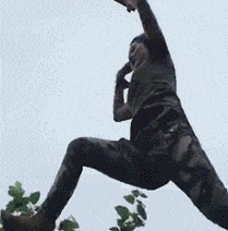 你成功地把敌人吓跑了综合gif搞笑图片