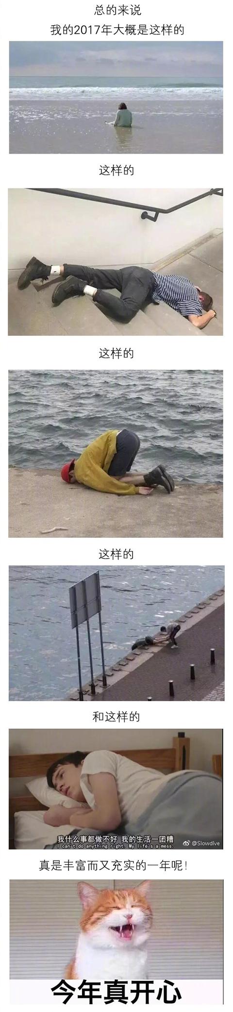 马上2018年了 ，回顾我的2017综合gif搞笑图片