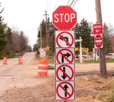 到底该往哪儿走？综合gif搞笑图片