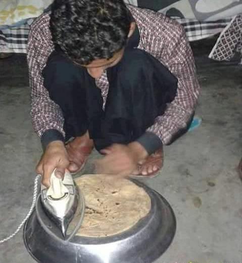 饼凉了，热一热再吃综合gif搞笑图片