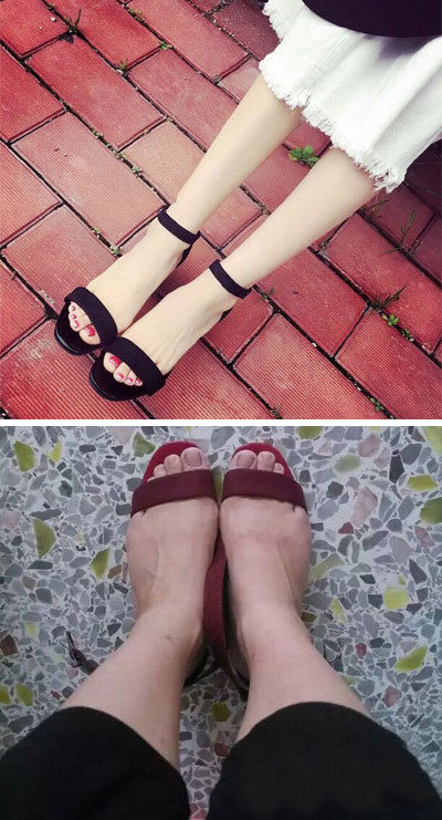 理想不穿在自己脚上，不知道啥叫做现实综合gif搞笑图片