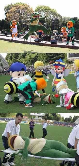 玩大了的吉祥物综合gif搞笑图片