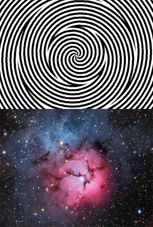 先盯着看上面的图30秒，再看下面的图综合gif搞笑图片