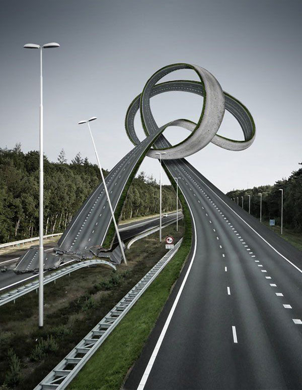 纠结的公路综合gif搞笑图片