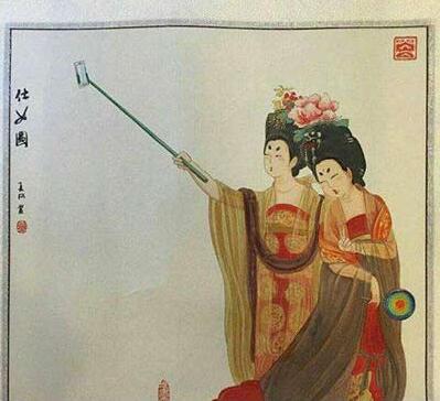 拍了幅唐朝画求鉴定综合gif搞笑图片