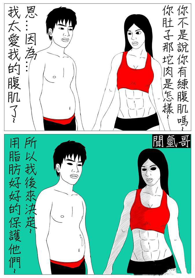 腹肌保护大法综合gif搞笑图片