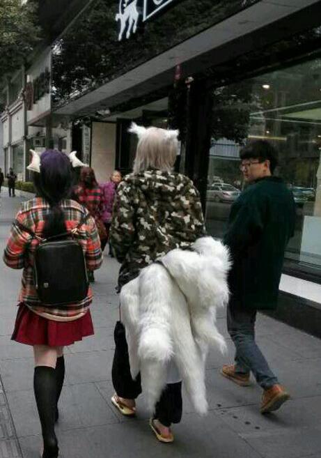 传说中的九尾狐综合gif搞笑图片