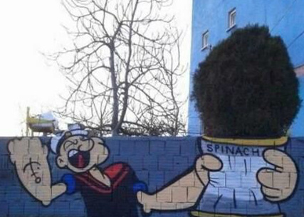 吃完这个菠菜，感觉无敌了综合gif搞笑图片