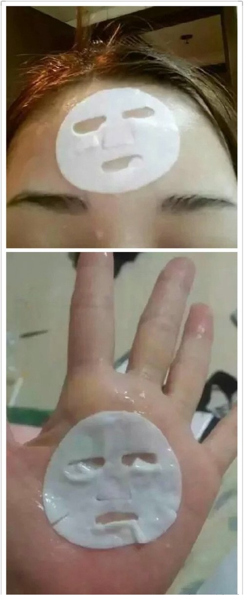 前几天买的面膜到了…唉，对这个世界好绝望综合gif搞笑图片