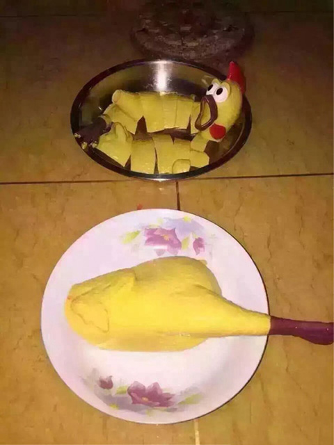 今天学着做了一道白切鸡，不知道味道怎么样综合gif搞笑图片