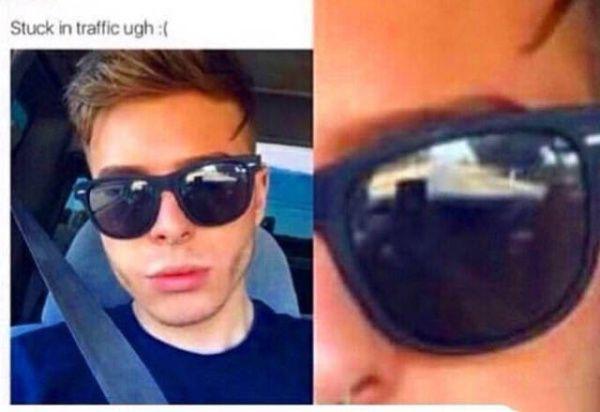 堵在路上了。。。然而。。。综合gif搞笑图片